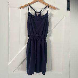 BCBGeneration Blue Ruffle Dress